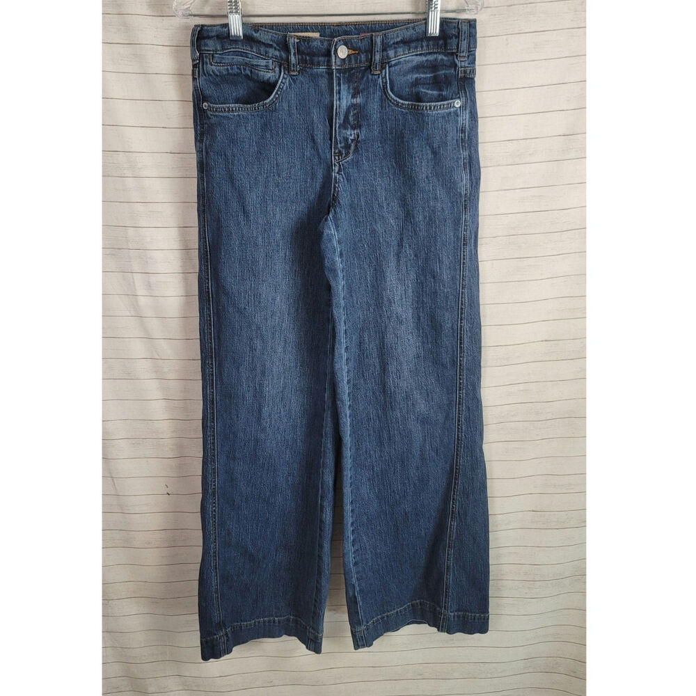 ANTHRO PILCRO TROUSER WIDE LEG JEANS, SZ 27